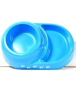 American Kennel Club Woof Feed Me Blue Colored Duo Pet Bowl Handwash Rec... - $399.57 MXN