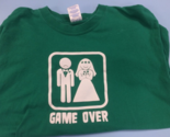 Game Over Novelty T-shirt Green Large video games Sh1 - £3.88 GBP