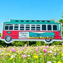 WATER GAP TROLLEY Souvenir Rubber Refrigerator Magnet Deleware Water Gap PA - €10,31 EUR