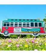 WATER GAP TROLLEY Souvenir Rubber Refrigerator Magnet Deleware Water Gap PA - $11.87