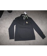 NWT Women&#39;s Football Half Zip Tommy Bahama Quilted Sweatshirt Black Viki... - $1,997.05 MXN
