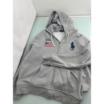 Polo Ralph Lauren Men Full Zip Hoodie Sweat Jacket Big Pony American Fla... - $69.27