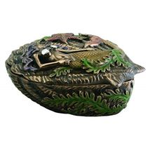 Mermaid on Seashell with Kelp and Starfish Jewelry Trinket Box Container... - $20.77
