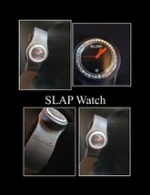 Black Slap watch with rhinestones - £14.38 GBP