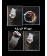 Black Slap watch with rhinestones - £14.51 GBP