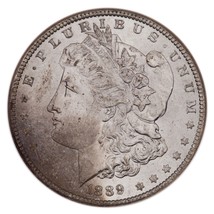 1889 Silver Morgan Dollar Graded by NGC as MS-63 - £79.43 GBP