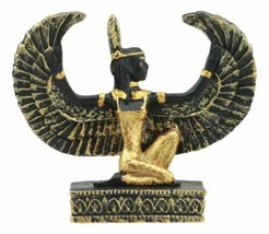 Egyptian Goddess Of Justice Maat With Open Wings Dollhouse Miniature Statue - £9.60 GBP
