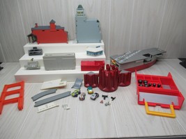 Micro Machines Playsets vintage lot Toolbox distributor cap carrier buil... - $69.29