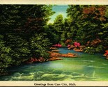 Generic Landscape Greetings From Cass City Michigan MI Unused Linen Post... - $3.91