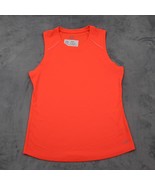 Champion Shirt Womens L Orange Semi Fitted Sleeveless Round Neck Logo Ac... - £17.91 GBP