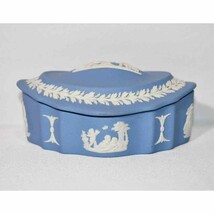 Vintage Wedgewood Jasper Covered Trinket Dish Made In England Great Piec... - $461.33 MXN