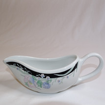 VINTAGE IMPORTED BY MCCRORY STORES MADE IN CHINA GRAVY BOAT Colorful Flo... - $6.89