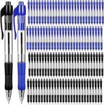 200 Pack Retractable Ballpoint Pen 1.0 Mm Medium Point, Black Ink, Blue Ink - $44.99