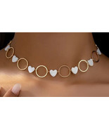 Mother of pearl heart choker - $15.84