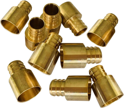 10 Pieces EFIELD Pex Fittings 1/2&quot; X 1/2&quot; Female Sweat Copper Adapter (Over Copp - £15.38 GBP