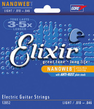Elixir Nanoweb Light Electric Strings (10-46) - £30.68 GBP