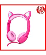 Wired Cat Ear Headphones for Kids with 85dB Volume Control &amp; Sharing Fea... - $623.90 MXN
