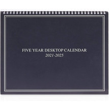 Large 5 Year Monthly Desk Calendar 2021- 2025, Flip Organizer With Tabs,... - £29.60 GBP