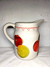 Apples Ceramic Red/Green/Yellow Pitcher - Hallmark Jan Karon Mitford Series - £13.82 GBP