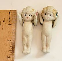 2 FROZEN FLAPPER BISQUE DOLLS MADE IN JAPAN A357 VINTAGE  image 2