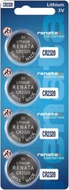 Renata CR2320 Batteries - 3V Lithium Coin Cell 2320 Battery (4 Count) - £12.78 GBP