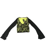 XS Witchy Green Black Lace Y2K Delia’s Fairy Grunge Whimsigoth Long Slee... - $708.05 MXN