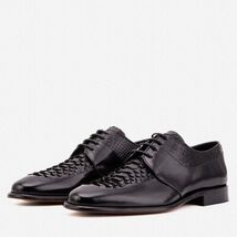 The Arven Black Python Leather Men Shoe image 2