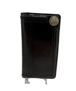 Vintage Black Leather Long Wallet With Buffalo Nickel Coin Accent &amp; Card... - $54.31 CAD