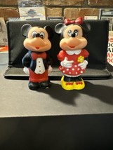 VTG 1986 Tootsietoy Walt Disney Co Mickey &amp; Minnie Mouse Bubble Bottle Wand - $15.40