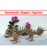 Handmade Dragon Figurine Toy Gift Decor Rope Flexible - 33cm / 12.9&quot; 00723 - £23.53 GBP