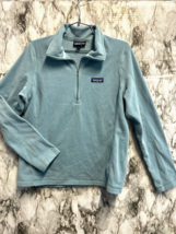 Patagonia Blue Polyester  Lightweight Fleece pullover Women size M - £38.77 GBP