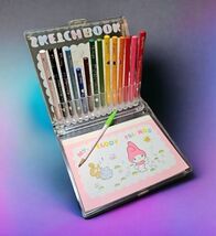 Vintage 1967 Sanrio My Melody Mini Sketchbook Clear Hard Case Pencils Pa... - €76,82 EUR