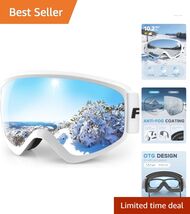 Kids Ski Goggles Over Glasses Design - Anti-Fog UV Protection for Ages 5-16 - $54.40