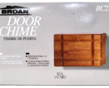 BROAN RC210 DOOR CHIME 1 OR 2 DOORS REAL FINISHED WOOD - SEALED - $36.09