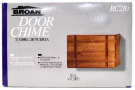 BROAN RC210 DOOR CHIME 1 OR 2 DOORS REAL FINISHED WOOD - SEALED - £28.37 GBP