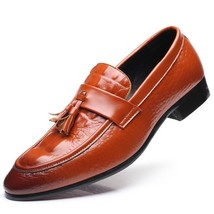 Leather Casual Loafers Slip On Outdoor Oxford Driving Shoes - £36.57 GBP