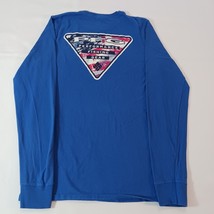 Columbia PFG Men's Blue Cotton Long Sleeve Crewneck Graphic T-Shirt Size Small image 13