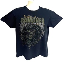 Ramones Mens Punk Band Music Black Graphic T-Shirt Large 50/50 Cotton St... - £19.48 GBP