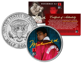 Muhammad Ali &quot;Red Robe&quot; JFK  Kennedy Half Dollar US Coin *Officially Licensed* - $8.56