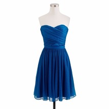 H&amp;M Blue Cotton Polka Dot Spaghetti Strap Fit &amp; Flare Sun Dress US 8 EU 38 - £19.53 GBP