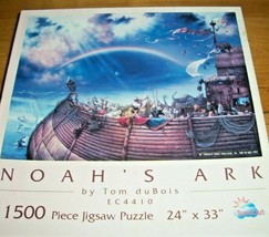 Jigsaw Puzzle 1500 Pieces Noahs Ark Animals Rainbow Sky Tom duBois Art Complete - £12.63 GBP