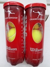 Wilson Championship Extra Duty Tennis Balls, 2 Cans  3 Balls Each Total ... - £10.65 GBP