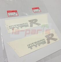 JDM GENUINE FOR HONDA INTEGRA DB8 DC2 TYPE-R STICKER DECAL SET RIGHT + LEFT - $147.01