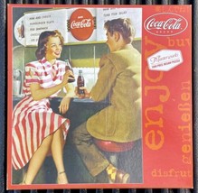 Masterworks Coca-Cola &quot;Coke for Two&quot; 1000 Piece Jigsaw Puzzle Diner Date Scene - £14.37 GBP