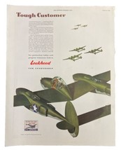 Lockheed Tough Customer The Saturday Evening Post October 17 1942 Page 85 &amp; 86 - $13.49