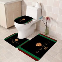 3Pcs/set Gucci 009 Bathroom Toliet Mat Set Anti Slip Bath Mat Floor Deco... - £26.23 GBP+