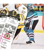 1994-95 SIGNED Cam Neely Boston Bruins Souvenir Magazine NHL w/ 2 Ticket... - €68,99 EUR