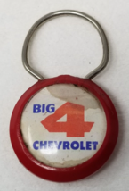 Big 4 Chevrolet Keychain Collinsville Illinois Imperfect 1970 Plastic Vi... - $12.30