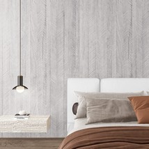 Westick Gray Wood Contact Paper For Cabinet Wallpaper Peel And Stick Countertops - £36.07 GBP