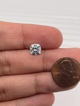 Lab Grown White Moissanite Cushion Shape Eye Clean Quality DEF Color Available i - £9.60 GBP